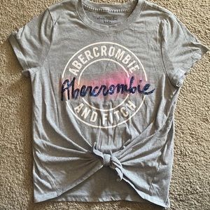 Girls Abercrombie Kids tie bottom shirt. Size 9/10